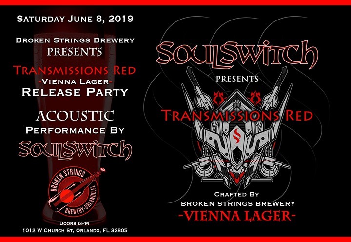 Tickets to our Transmissions Red Release Party with SoulSwitch are discounted today! This live…