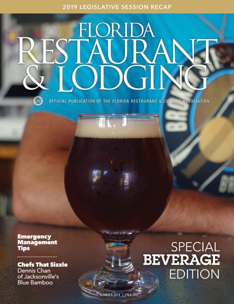 Not only is co-owner Charles’ article featured in the Florida Restaurant & Lodging Magazine…