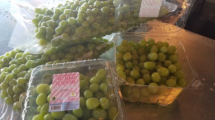 Processing these cotton candy grapes for the next B-Sides sour release more than a…