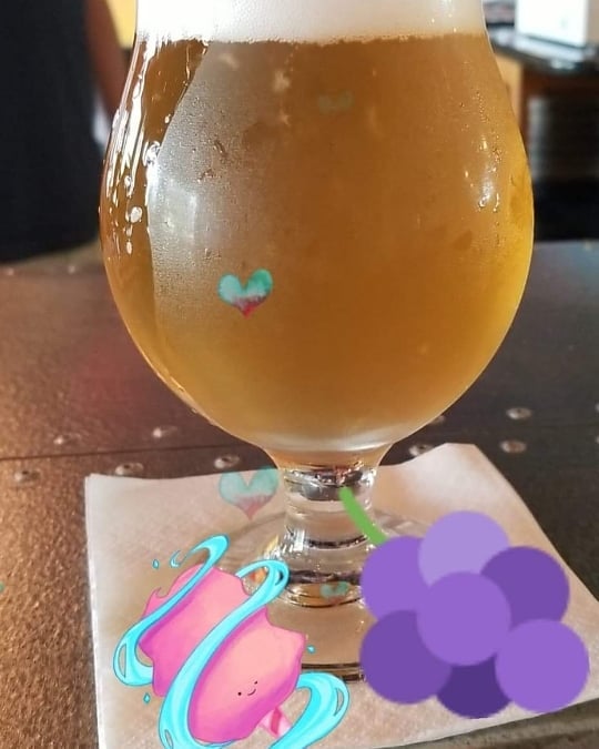 Cotton candy grape sour on tap now! Comedy at 9PM