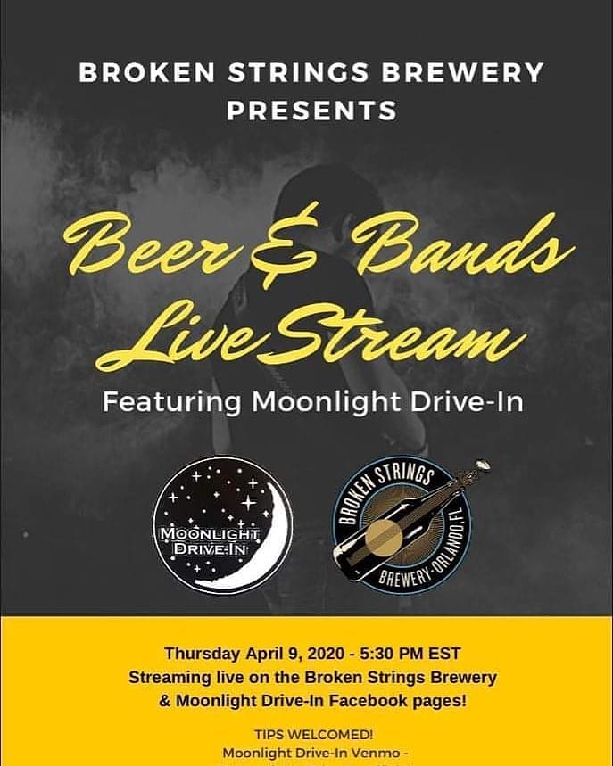 Join us for a live music stream from our taproom with local band Moonlight Drive-In,…