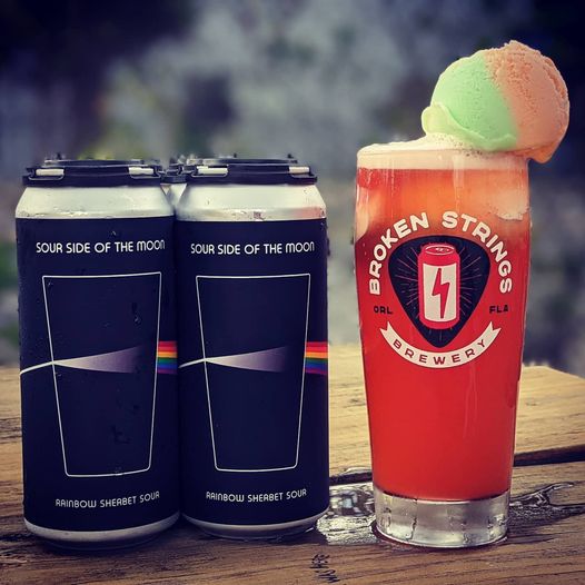 🚨10 Minute Warning🚨 🌈🌗Sour Side of the Moon🌓🌈 Rainbow Sherbet Sour 6% abv 4-Pack